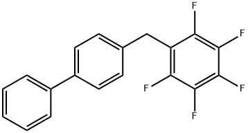 4-((perfluorophenyl)methyl)-1,1'-biphenyl 구조식 이미지