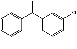 1-chloro-3-methyl-5-(1-phenylethyl)benzene Structure