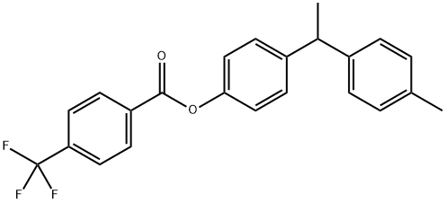 4-(1-(p-tolyl)ethyl)phenyl 4-(trifluoromethyl)benzoate Structure