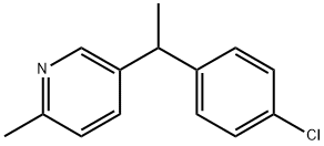 5-(1-(4-chlorophenyl)ethyl)-2-methylpyridine Structure