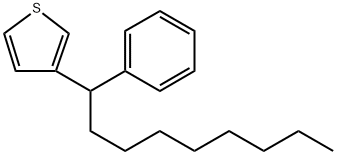 3-(1-phenylnonyl)thiophene Structure