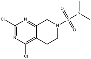 2,4-Dichloro-5,8-dihydro-N,N-dimethylpyrido[3,4-d]pyrimidine-7(6H)-sulfonamide Structure