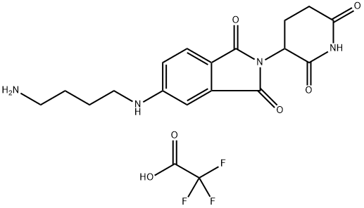 5-[(4-aminobutyl)amino]-2-(2,6-dioxo-3-piperidinyl)-1H-Isoindole-1,3(2H)-dione, 구조식 이미지