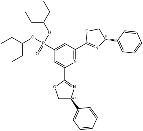 di(pentan-3-yl)-(S)-4-phenyl PHO-PYBOX Structure