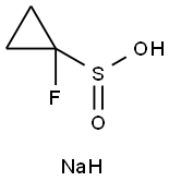 Cyclopropanesulfinic acid, 1-fluoro-, sodium salt (1:1) Structure