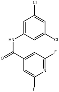 N-(3,5-Dichlorophenyl)-2,6-difluoro-4-pyridinecarboxamide Structure