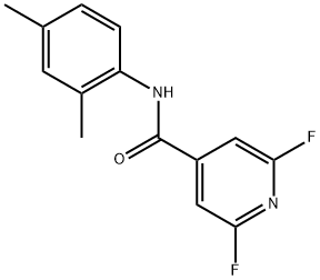 N-(2,4-Dimethylphenyl)-2,6-difluoro-4-pyridinecarboxamide Structure