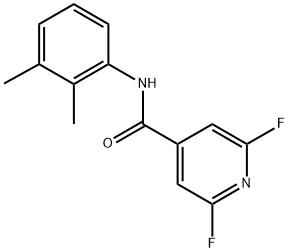 N-(2,3-Dimethylphenyl)-2,6-difluoro-4-pyridinecarboxamide Structure