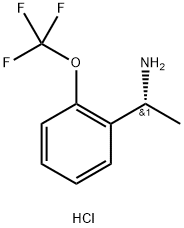 (R)-1-[2-(trifluoromethoxy)phenyl]ethan-1-amine hydrochloride 구조식 이미지