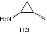 (1R,2S)-2-Methylcyclopropanamine hydrochloride Structure