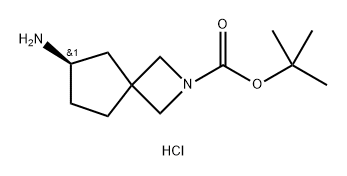 2-Azaspiro[3.4]octane-2-carboxylic acid, 6-amino-, 1,1-dimethylethyl ester, hydrochloride (1:1), (6R)- Structure