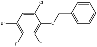 1-Bromo-5-chloro-2,3-difluoro-4-(phenylmethoxy)benzene Structure