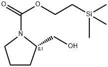 2-(Trimethylsilyl)ethyl (S)-2-(hydroxymethyl)pyrrolidine-1-carboxylate 구조식 이미지