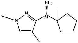 (r).1 -(i,4-dimethyl-1 H-pyrazol-3-yl)-1 -(1 -methylcyclopentyl) methanamine Structure