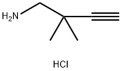 3-Butyn-1-amine, 2,2-dimethyl-, hydrochloride (1:1) 구조식 이미지