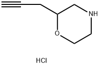 Morpholine, 2-(2-propyn-1-yl)-, hydrochloride (1:1) Structure
