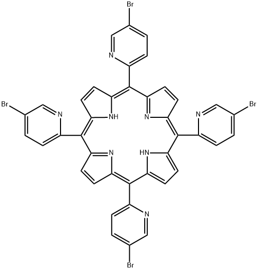 5,10,15,20-tetrakis(5-bromopyridin-2-yl)porphyrin Structure