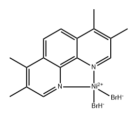 Dibromo(3,4,7,8-tetramethyl-1,10-phenanthroline-κN1,κN10)-Nickel 구조식 이미지