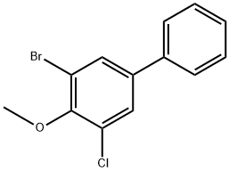 3-Bromo-5-chloro-4-methoxy-1,1'-biphenyl Structure