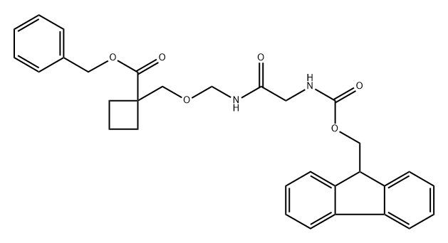 benzyl 1-(10-(9H-fluoren-9-yl)-5,8-dioxo-2,9-dioxa-4,7-diazadecyl)cyclobutane-1-carboxylate Structure