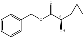 Cyclopropaneacetic acid, α-hydroxy-, phenylmethyl ester, (αR)- 구조식 이미지