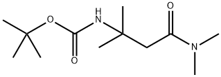 tert-Butyl N-[1-(dimethylcarbamoyl)-2-methylpropan-2-yl]carbamate Structure