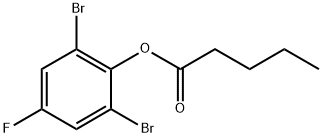 Pentanoic acid, 2,6-dibromo-4-fluorophenyl ester Structure