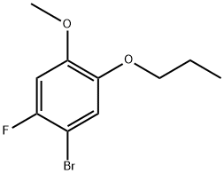 1-bromo-2-fluoro-4-methoxy-5-propoxybenzene Structure