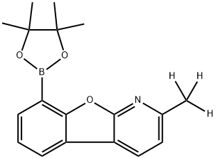 2-(methyl-d3)-8-(4,4,5,5-tetramethyl-1,3,2-dioxaborolan-2-yl)benzofuro[2,3-b]pyridine Structure