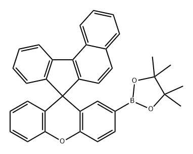 Spiro[7H-benzo[c]fluorene-7,9′-[9H]xanthene]-2′-(4,4,5,5-tetramethyl-1,3,2-dioxaborolan-2-yl) Structure