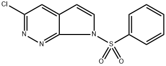 7-Benzenesulfonyl-3-chloro-7H-pyrrolo[2,3-c]pyridazine Structure