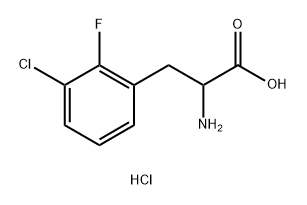 2-AMINO-3-(3-CHLORO-2-FLUOROPHENYL)PROPANOIC ACID HYDROCHLORIDE Structure