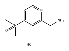 2-Pyridinemethanamine, 4-(dimethylphosphinyl)-, hydrochloride (1:2) 구조식 이미지