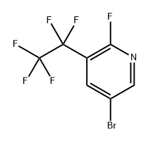 5-Bromo-2-fluoro-3-(perfluoroethyl)pyridine Structure