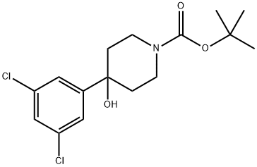 tert-butyl 4-(3,5-dichlorophenyl)-4-hydroxypiperidine-1-carboxylate Structure