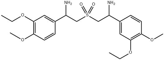 Benzenemethanamine, α,α'-sulfonylbis(methylene)bis[3-ethoxy-4-methoxy- Structure