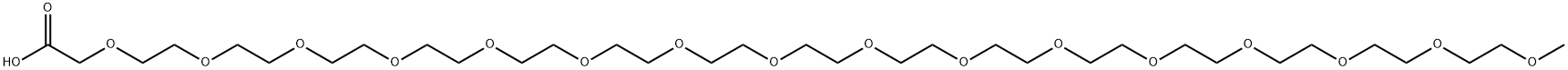 mPEG15-acetic acid Structure