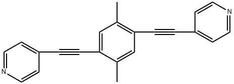 4,4'-((2,5-Dimethyl-1,4-phenylene)bis(ethyne-2,1-diyl))dipyridine Structure