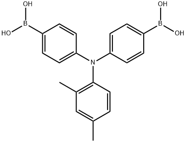 (((2,4-Dimethylphenyl)azanediyl)bis(4,1-phenylene))diboronic acid Structure