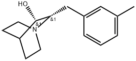 (2S,3S)-2-[(3-Methylphenyl)methyl]-1-azabicyclo[2.2.2]octan-3-ol Structure