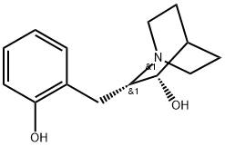 (2S,3S)-2-[(2-Hydroxyphenyl)methyl]-1-azabicyclo[2.2.2]octan-3-ol Structure