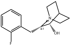 (2S,3S)-2-[(2-Fluorophenyl)methyl]-1-azabicyclo[2.2.2]octan-3-ol Structure