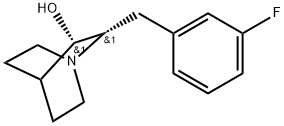 (2S,3S)-2-[(3-Fluorophenyl)methyl]-1-azabicyclo[2.2.2]octan-3-ol Structure