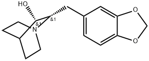 (2S,3S)-2-(1,3-Benzodioxol-5-ylmethyl)-1-azabicyclo[2.2.2]octan-3-ol Structure