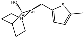 (2S,3S)-2-[(5-Methyl-2-thienyl)methyl]-1-azabicyclo[2.2.2]octan-3-ol Structure