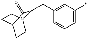 2-[(3-Fluorophenyl)methyl]-1-azabicyclo[2.2.2]octan-3-one Structure