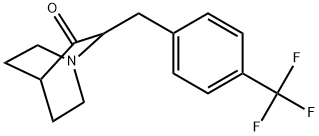 2-[[4-(Trifluoromethyl)phenyl]methyl]-1-azabicyclo[2.2.2]octan-3-one Structure