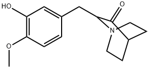 2-[(3-Hydroxy-4-methoxyphenyl)methyl]-1-azabicyclo[2.2.2]octan-3-one Structure