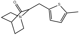 2-[(5-Methyl-2-thienyl)methyl]-1-azabicyclo[2.2.2]octan-3-one Structure