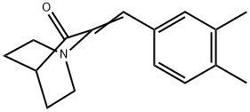 2-[(3,4-Dimethylphenyl)methylene]-1-azabicyclo[2.2.2]octan-3-one Structure